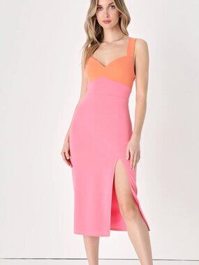 Lulus Pink and Orange Dress